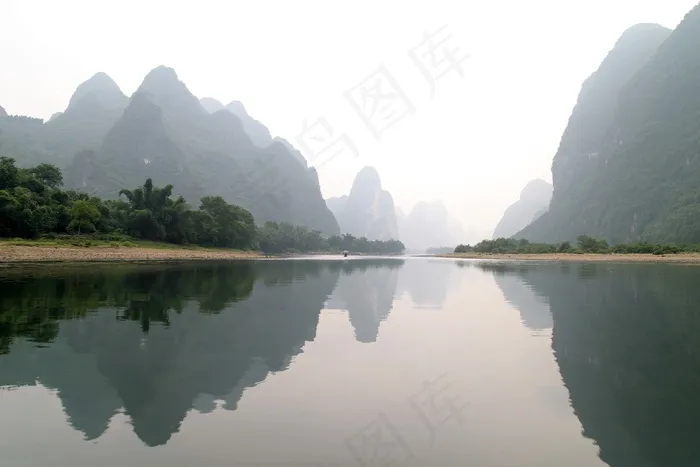 桂林，山，风景，河流，中国