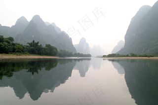桂林，山，风景，河流，中国