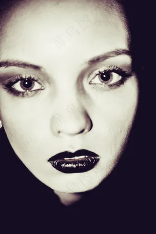 模型，女孩，连衣裙，视图，美女，黑暗的背景