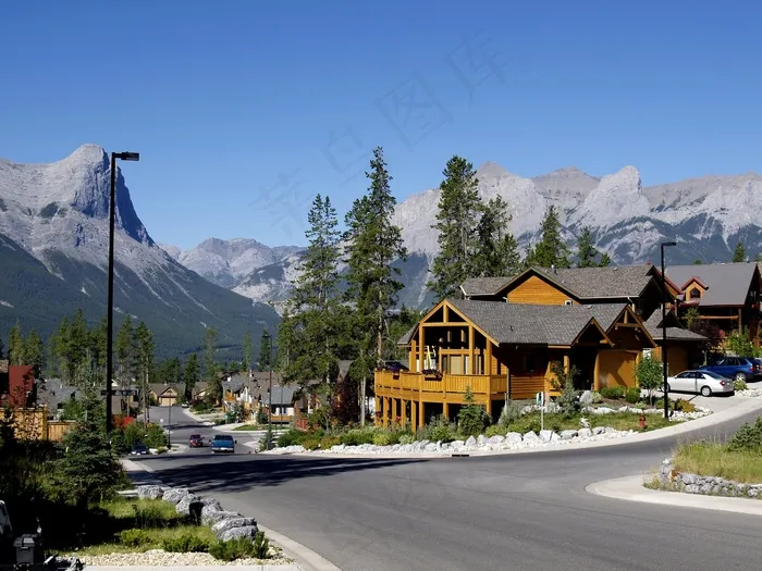 坎莫尔，城市，镇，落基山脉，艾伯塔省，山