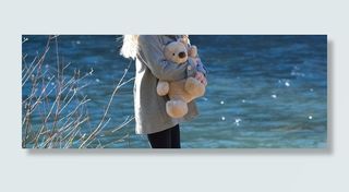 女孩，儿童，熊，泰迪熊，可爱，水