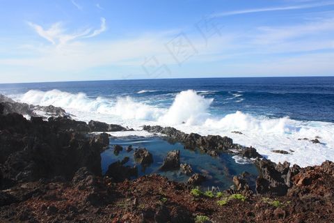 冲浪，膨胀，波，特内里费岛，加那利群岛，性质