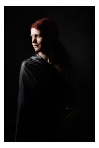 Chiaroscuro，肖像，夫人，小姐，脸，人，眼睛