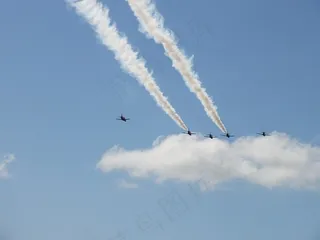 红色箭头，飞机，航展，飞机