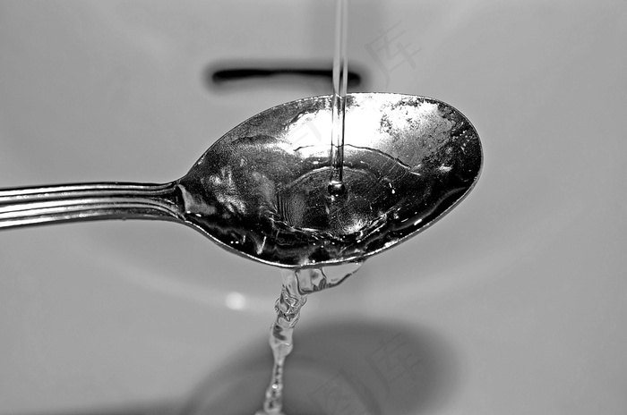 水，勺子，冲洗，效果，想法