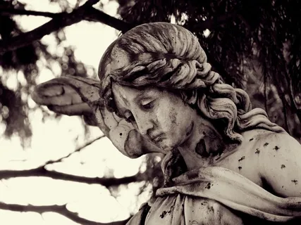 哀悼，天使，妈妈，死亡，哀悼，纪念