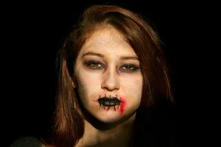 恐怖，万圣节，女孩，鬼，恐惧