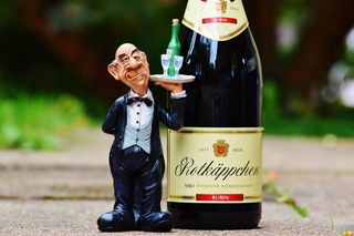 管家，托盘，饮料，红酒，香槟，操作