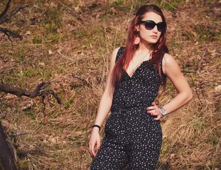 女孩，春天，太阳，肖像