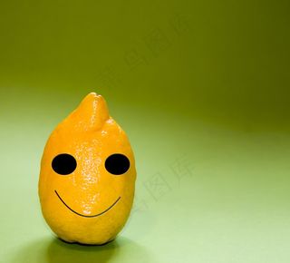 柠檬，柑橘类水果，表情符号，笑脸，图释，微笑