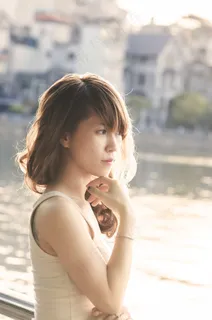 亚洲，女人，亚洲，日落，阳光，女性，模型