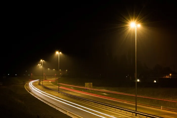 交通信号灯,公路,夜景摄影,街灯,路灯,道路交通夜街