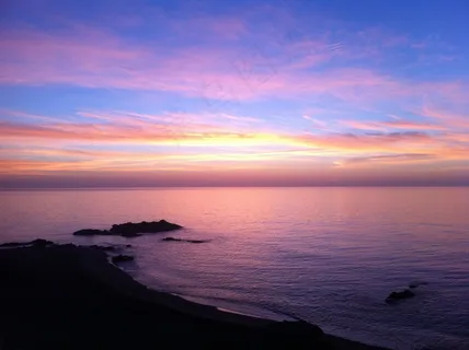 日落,海滩,黎明,海,云,丁香,背光 日落,海滩,黎明,海,云,丁香,背光