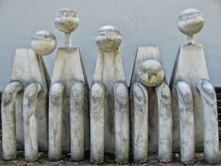 街头艺术，人物，雕像，石雕，石头