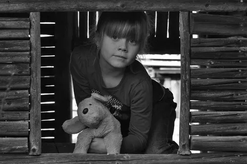 儿童，毛绒玩具，假期，玩