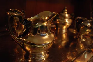 银，奶精，金属，容器，饮料，复古