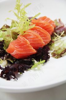 海鲜，鲑鱼，肉