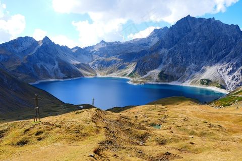 水库，大坝，吕纳湖，山脉，意见，展望