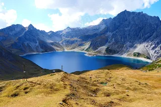 水库，大坝，吕纳湖，山脉，意见，展望