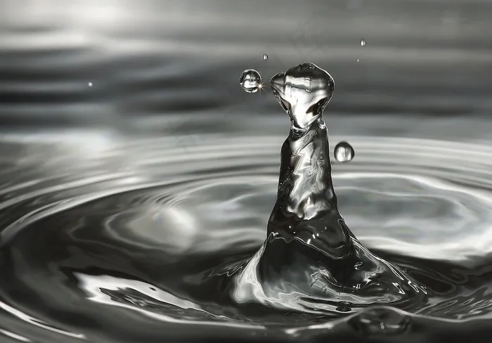 水，波浪，高跳水滴
