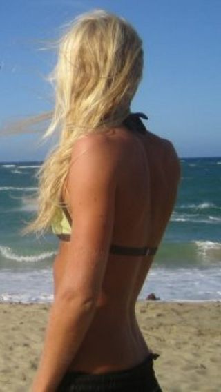 美女,女孩,头发,鸟类,,性感的沙滩比基尼身体形状