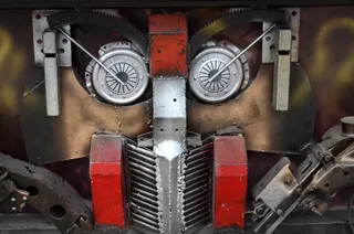 街景，变形金刚，机器人，零件，艺术