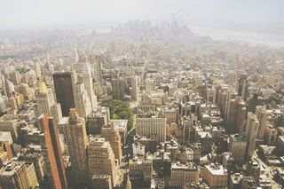 曼哈顿，纽约市，纽约，城市，摩天大楼