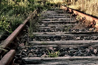 似乎，轨道，铁路，门槛，木板