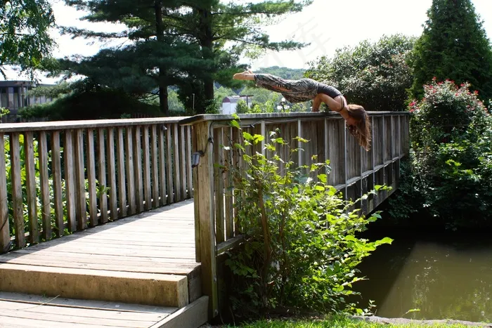 瑜伽，力量，手臂平衡，女孩，健康，女性