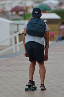 溜冰者，滑板，背包，男子，人，体育