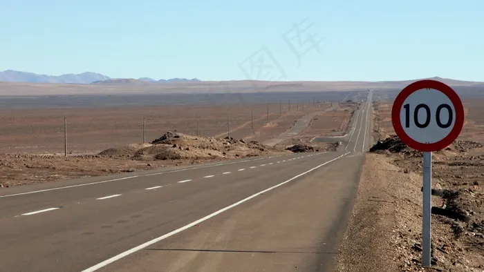智利，泛美，道路，风景，限速