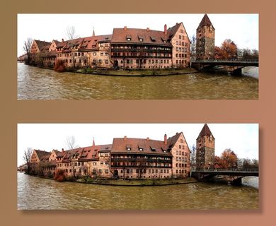 纽伦堡，旧城区，中世纪，医院，塔