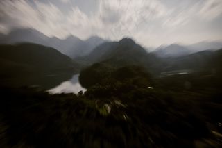 山峦,湖泊,云雾,天空,冰雪,旧金山阿尔卑斯山