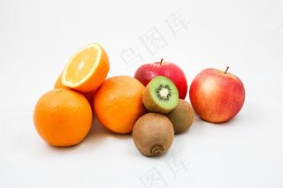 苹果，猕猴桃，橘子，水果，维生素，健康饮食