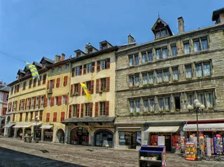 尚贝里，法国，城市，城市，建筑物