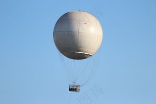 热气球，球，白色，天空，蓝色，气球
