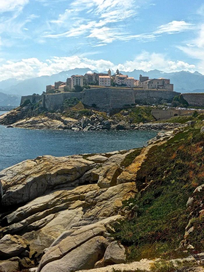 卡尔维，城堡，海景，科西嘉岛，堡垒，景观