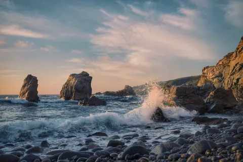 海洋,沧海,波浪,海岸,岩石,巨石,天空,日落 海洋,沧海,波浪,海岸,岩石,巨石,天空,日落