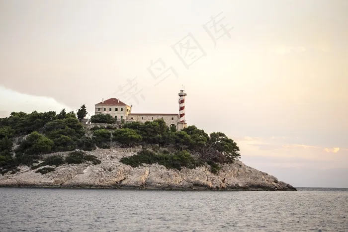 灯塔，海，海洋，岛，水，旅行，蓝色