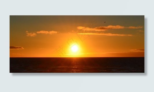 日落，海，天空，海洋，海滩，太阳，夏天，景观