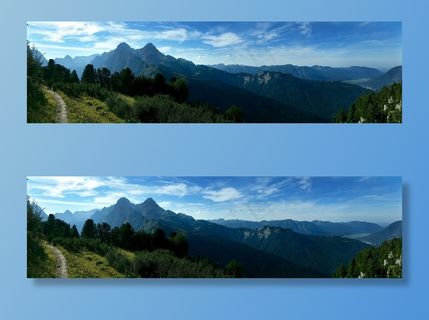 山，Schachen，徒步旅行，查看，全景图，景观