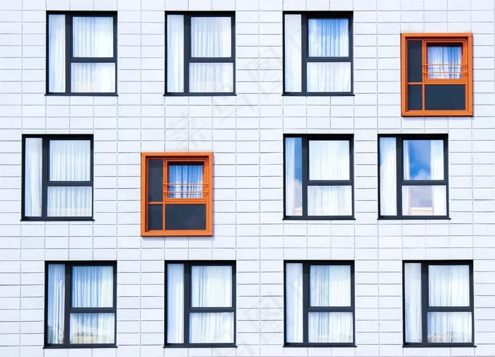 正面，Windows，建筑，体系结构，外观，墙