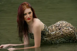 战士，女孩，丛林，森林，水，野生