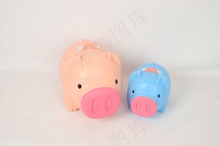 猪，存钱罐，在新的一年