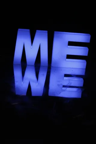 我，倒影，蓝色