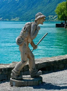 流浪汉，Holzfigur，雕刻