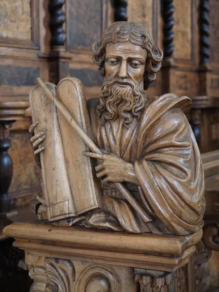 圣洁，传教士，Holzfigur，图，雕像，刻，艺术