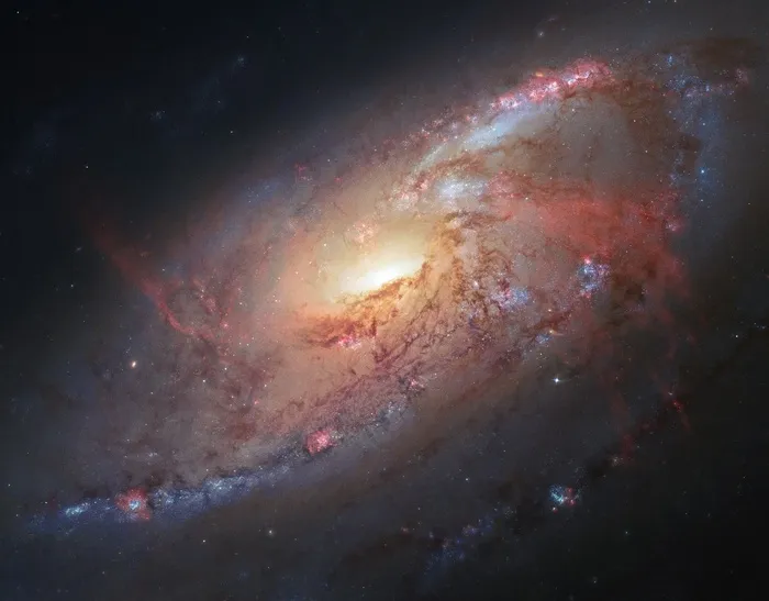 螺旋星系，M106，恒星，宇宙，空间，宇宙