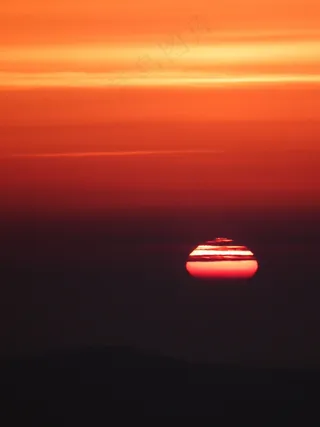 太阳，傍晚，日落，心情，余辉，浪漫，红色