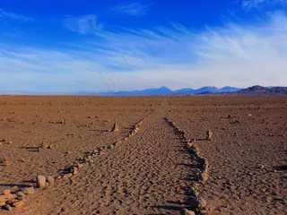 印加，路径，沙漠，沙，山，石头